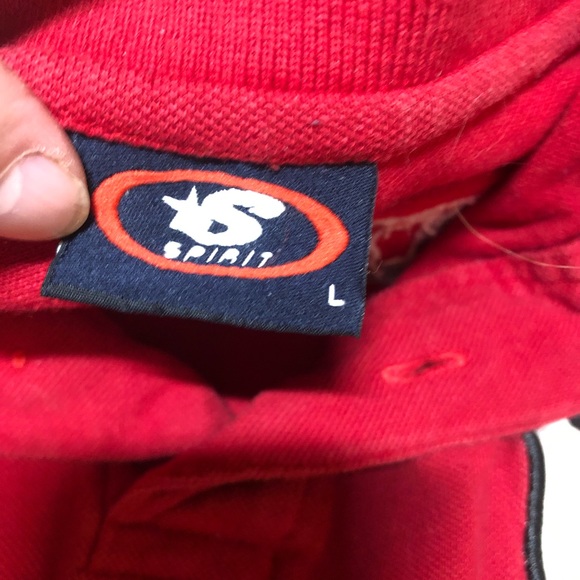 Vintage Monaco Grand Prix Motor Racing F1 Polo Red Size L - Picture 10 of 12